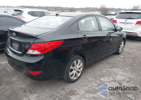 2014 Hyundai Accent Gls from USA, damaged, VIN KMHCU4AE4EU747406